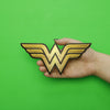 DC Comics Wonder Woman Glitter Logo Iron on Applique Patch - L 