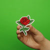 Rose Embroidered Applique Iron On Patch 