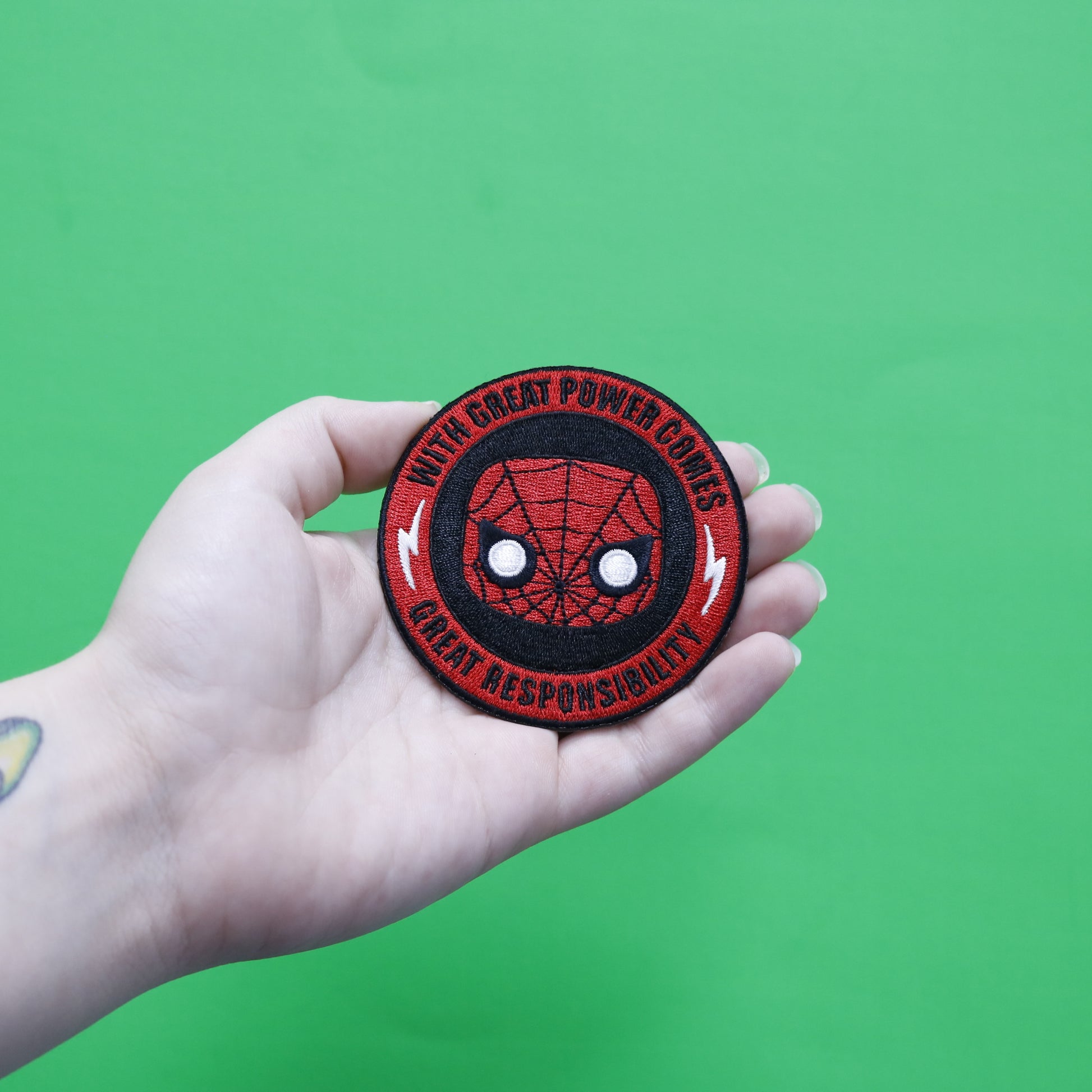 Official Marvel POP Spiderman Embroidered Iron On Patch 