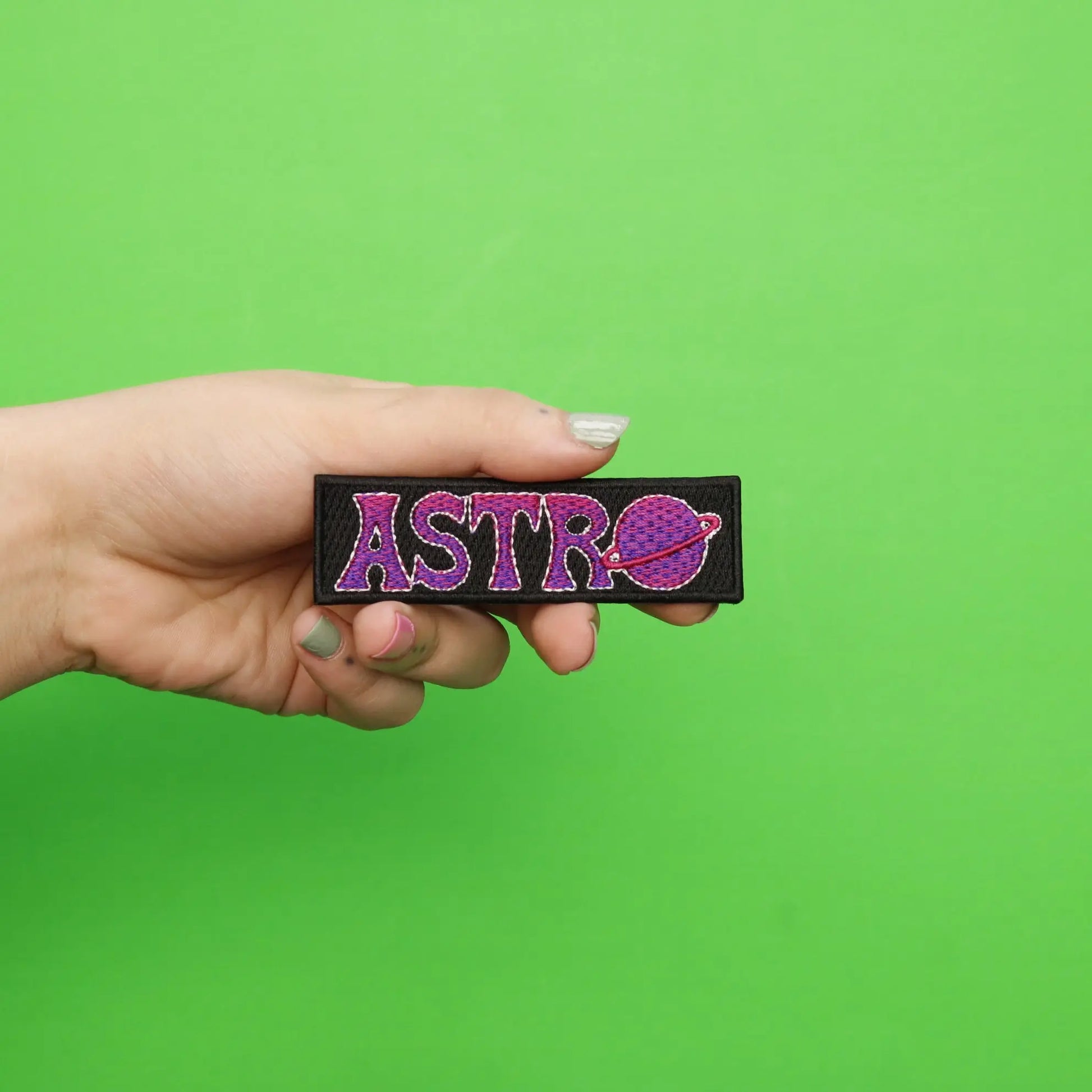 Astro Planet Logo Embroidered Iron On Patch 