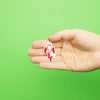 Small Red Rocket Ship With A Star Embroidered Iron On Patch 