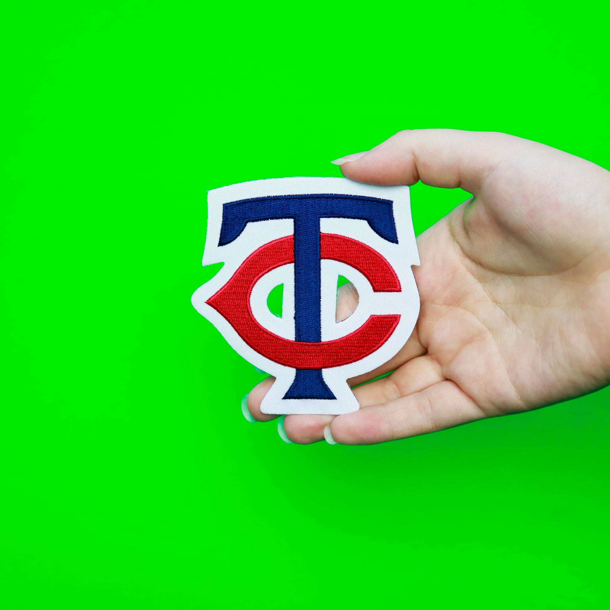 Minnesota Twins 'TC' Logo Patch (White Border) 