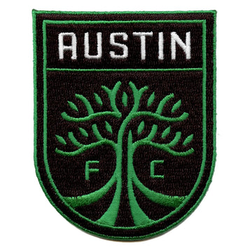 Austin FC Primary Team Crest Patch MLS Soccer Club Embroidered Iron On 