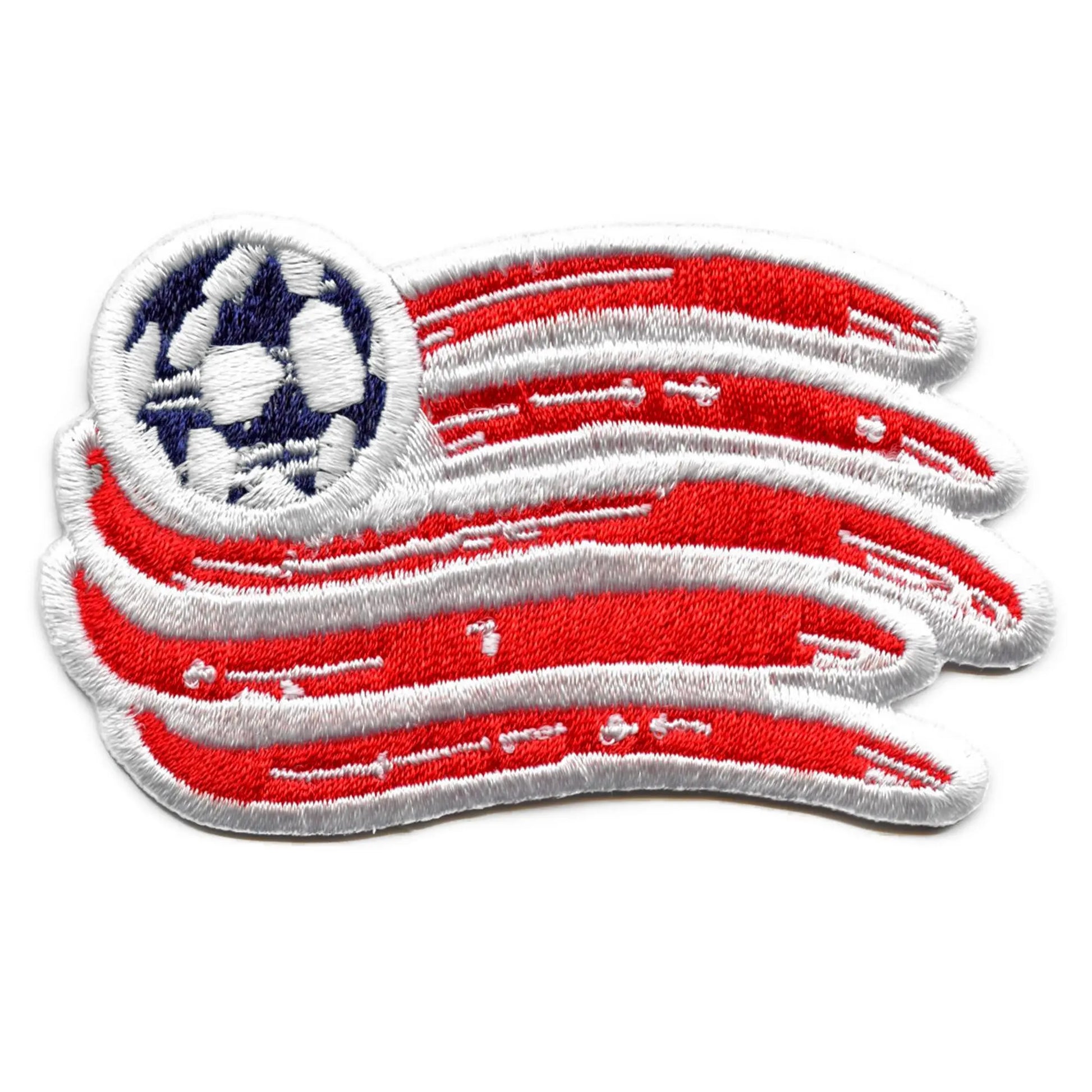 New England Revolution Primary Team Crest Patch MLS Embroidered Iron On 