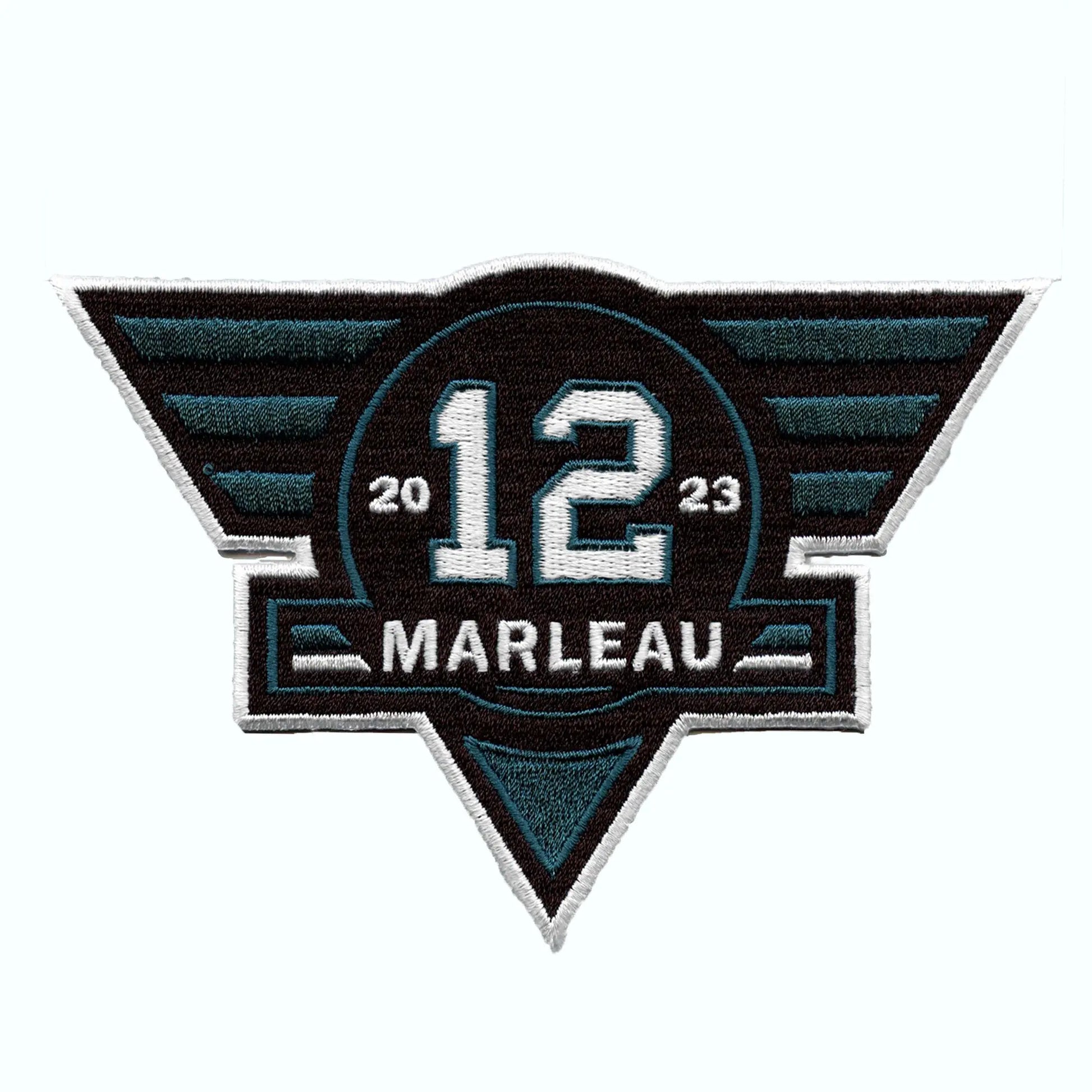 2023 San Jose Sharks Patrick Marleau #12 Retirement NHL Jersey Patch (Triangle)