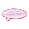 We're Going Shopping Patch Word Bubble Embroidered Iron On