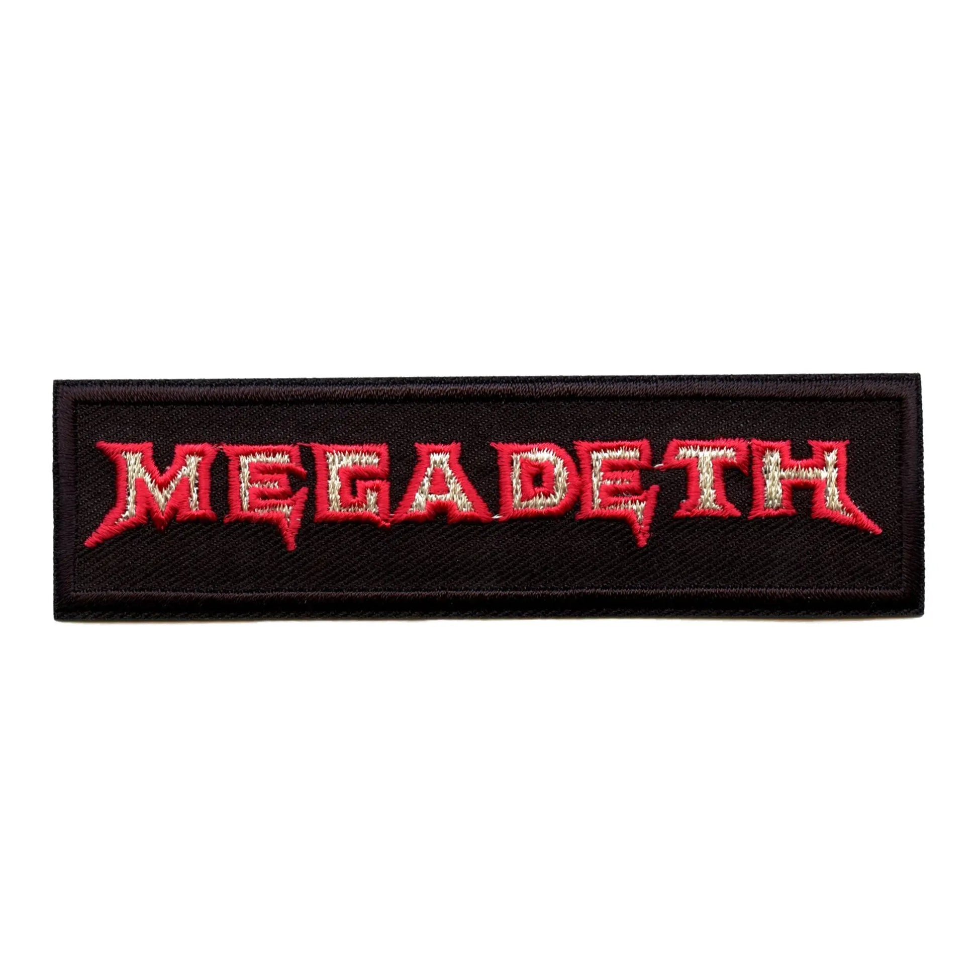 Megadeth Patch Rock Font Logo Embroidered Iron On 