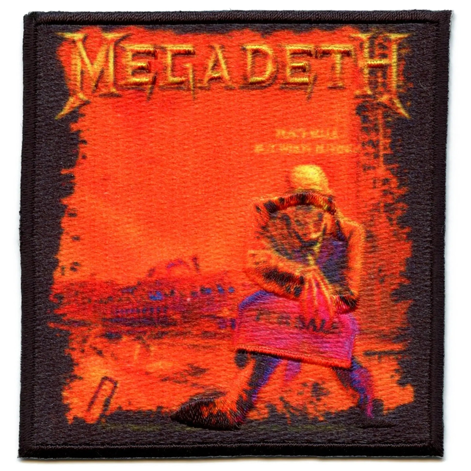 Megadeth Patch Peace Sells Embroidered Iron On 