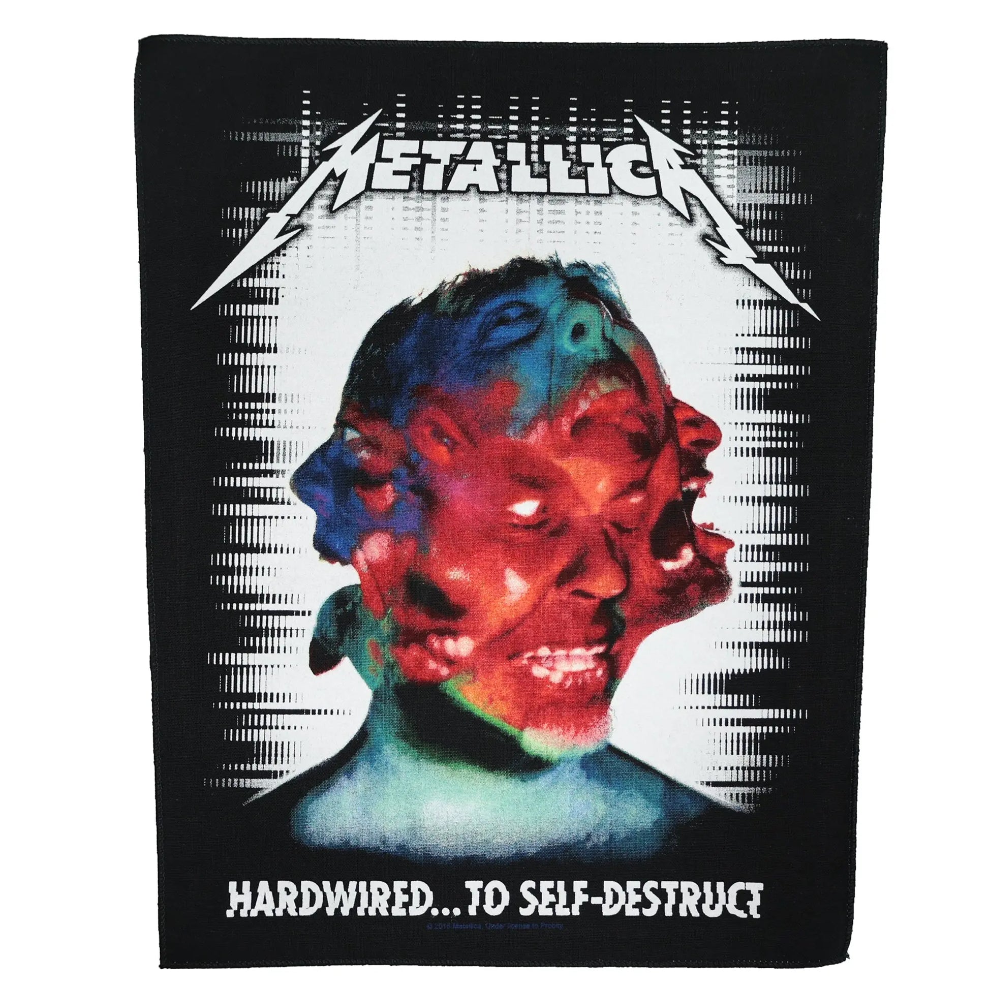 Metallica Hardwired to Self Destruct Back Patch Thrash Metal Band XL DTG Printed Sew On