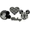 Disney Mickey Mouse Lace Style Iron On Transfer (4pc) 