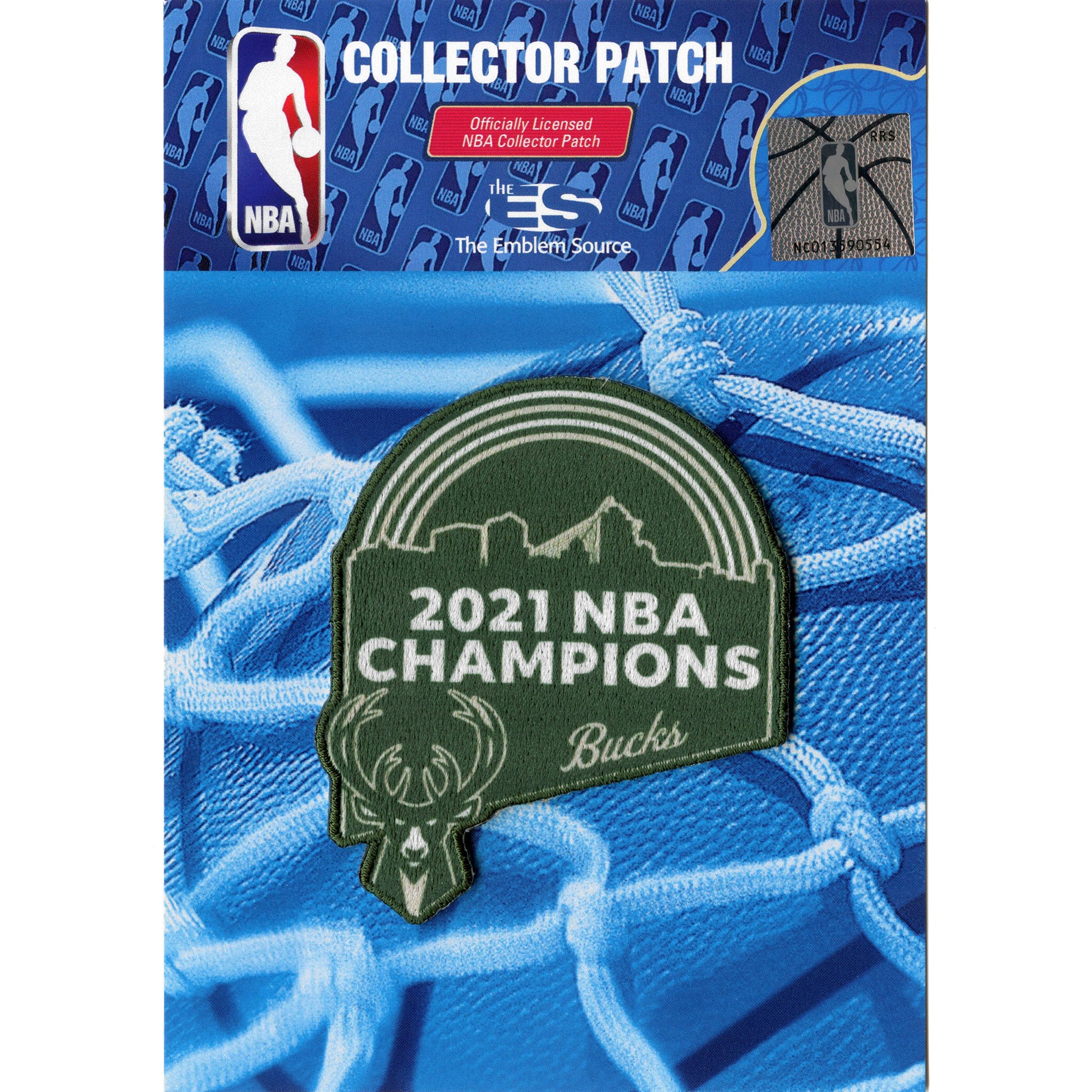 2021 NBA Finals Champions Milwaukee Bucks Rainbow Patch 