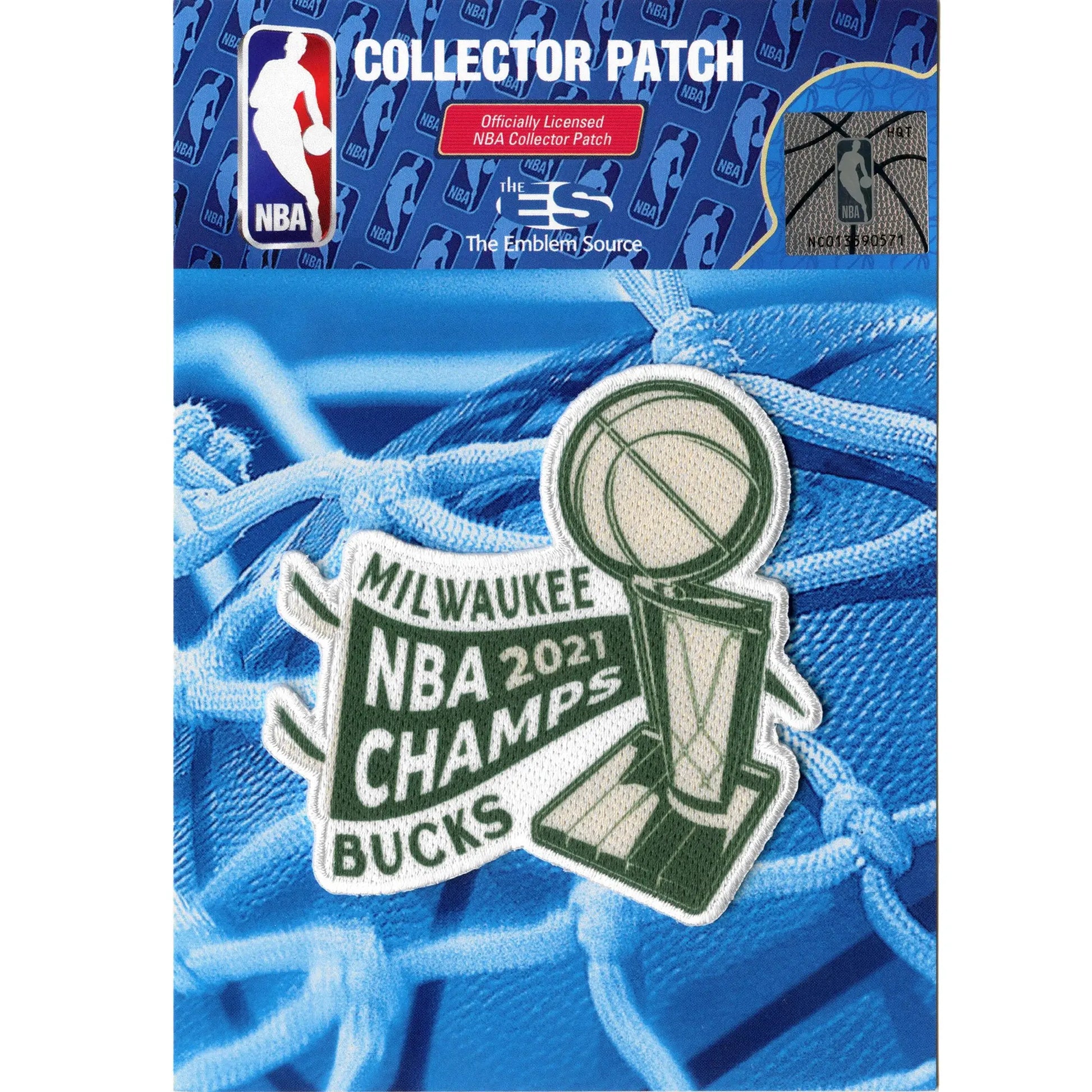 2021 NBA Finals Champions Milwaukee Bucks Pennant Patch 