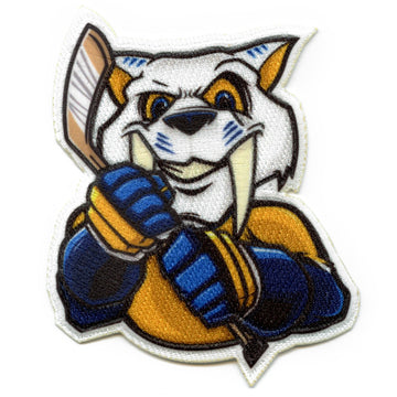 Nashville Tennessee Sabretooth Tiger FotoPatch Mascot Hockey Parody Embroidered Iron On 