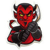 New Jersey Devil FotoPatch Mascot Hockey Parody Embroidered Iron On 