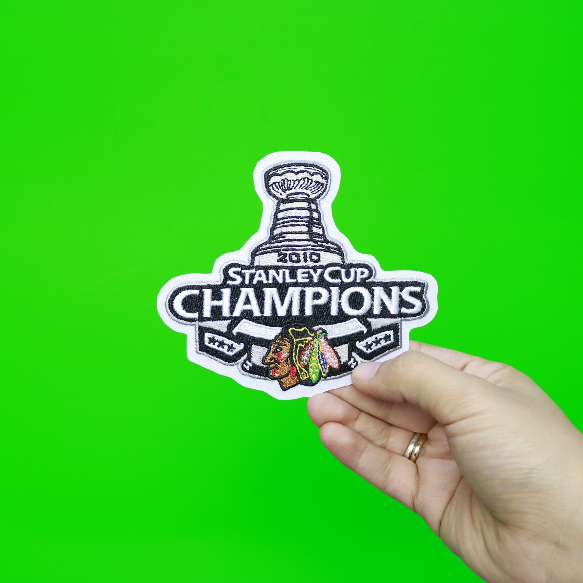 2010 NHL Stanley Cup Final Champions Chicago Blackhawks Patch 