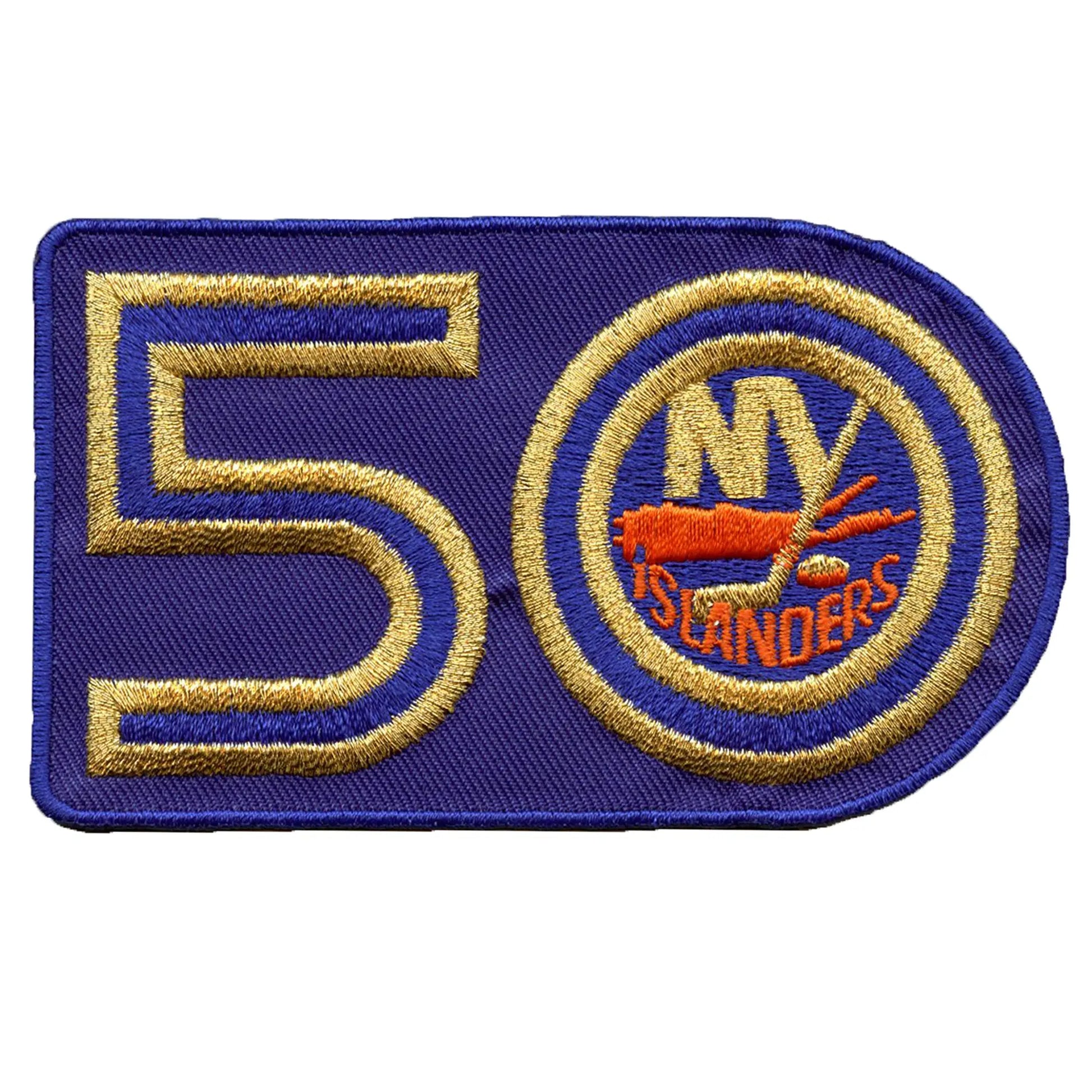 New York Islanders 50th Anniversary Jersey Patch 2022-23 (Blue)