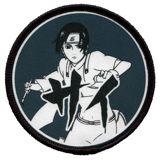 Naruto Sai Patch Round Portrait Sublimated Iron On 