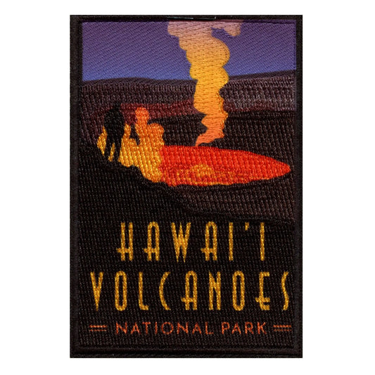 Hawaii Volcanoes National Park Patch Island Summit Travel Embroidered Iron On