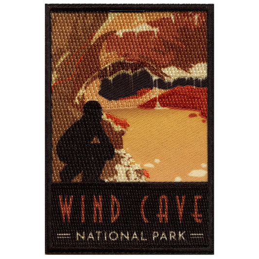 Wind Cave National Park Patch South Dakota Travel Calcite Embroidered Iron On