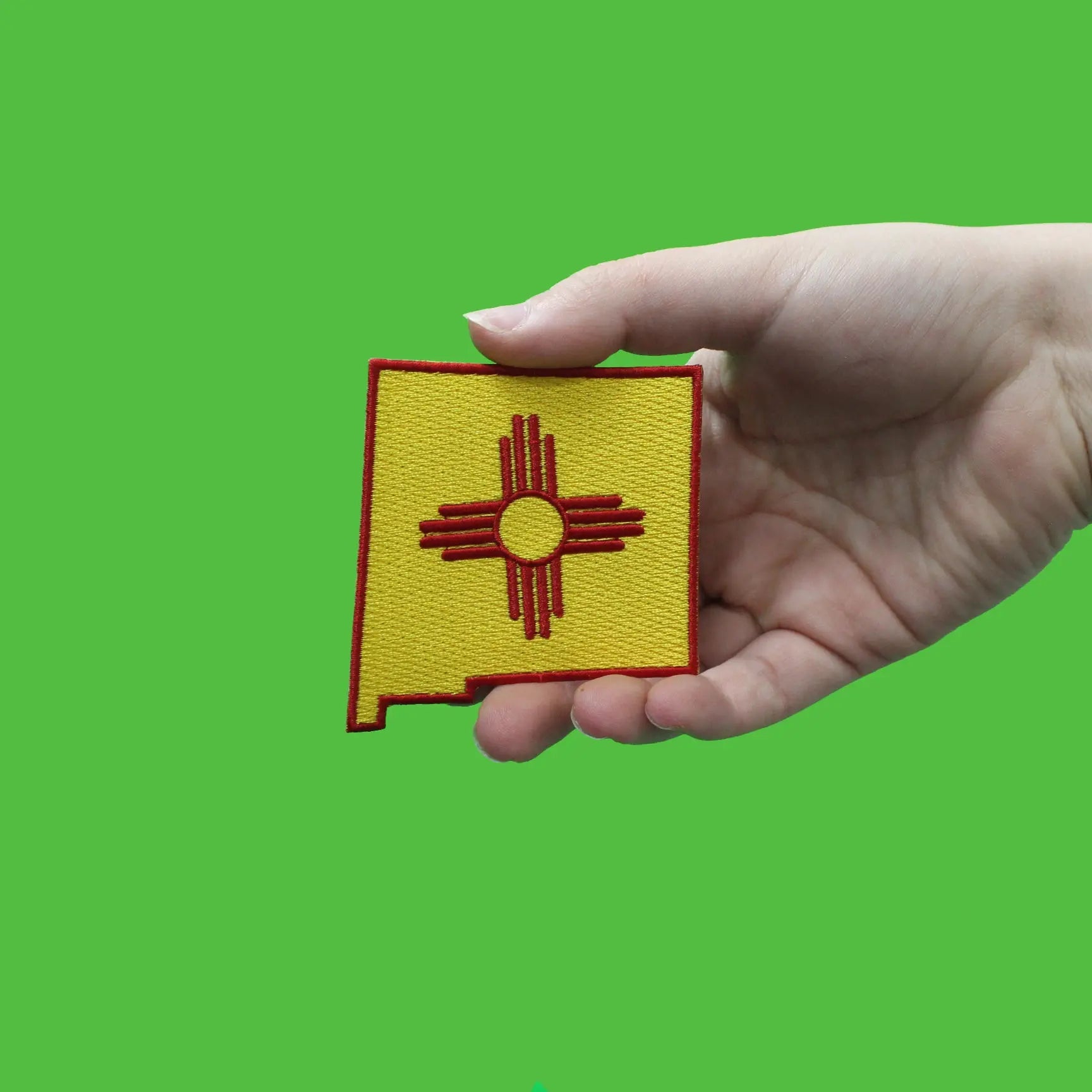 New Mexico Flag State Embroidered Iron On Patch 