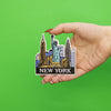 New York City Skyline Die Cut Iron on Travel Patch 