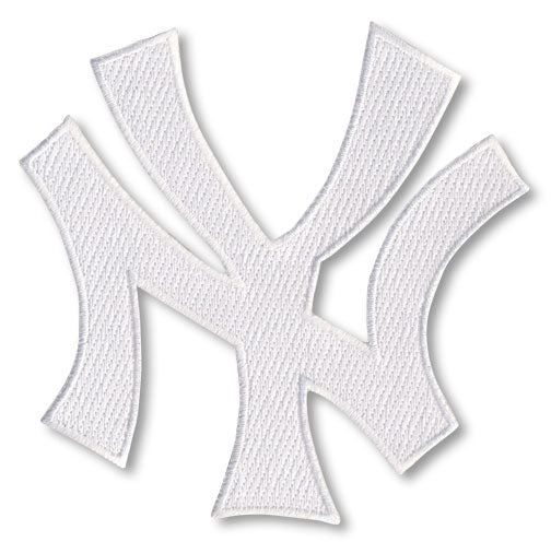 New York Yankees "NY" White Logo Patch 