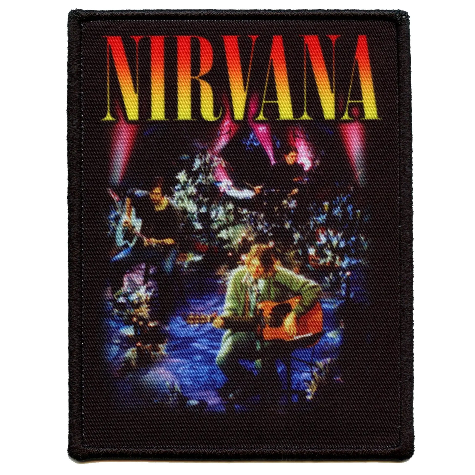 Nirvana Unplugged Photo Patch Grunge Rock Band Sublimated Iron On