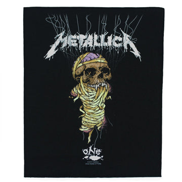 Metallica 'One' Back Patch Iconic Rock Skull DTG Printed Sew On