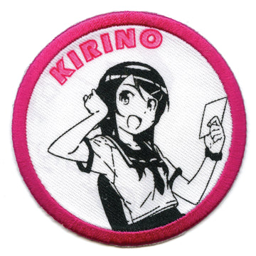 Oreimo Kirino Patch Pink Round Portrait Sublimation Iron On 