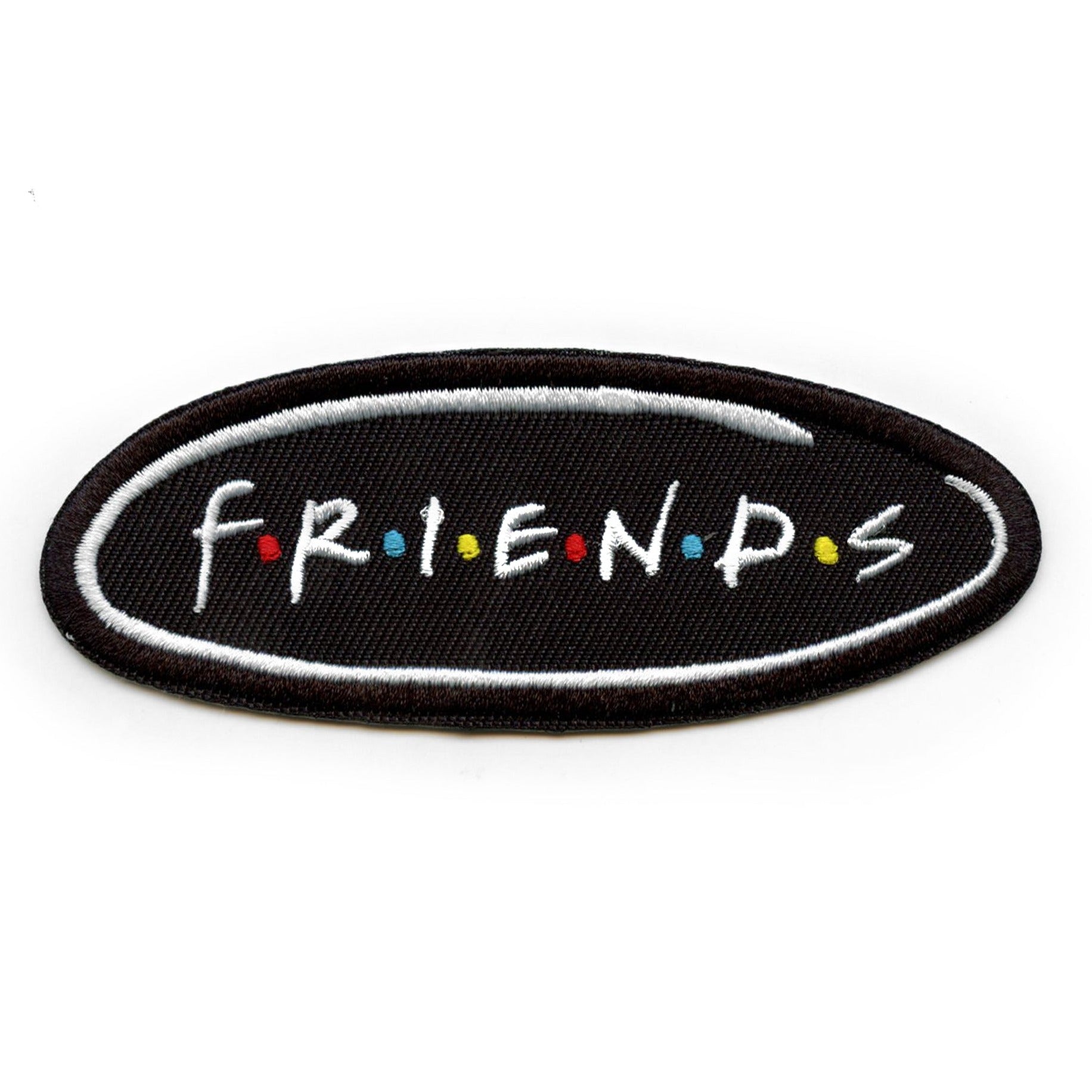 Friends Sitcom Oval Logo Patch 90s Nostalgia TV Embroidered Iron On