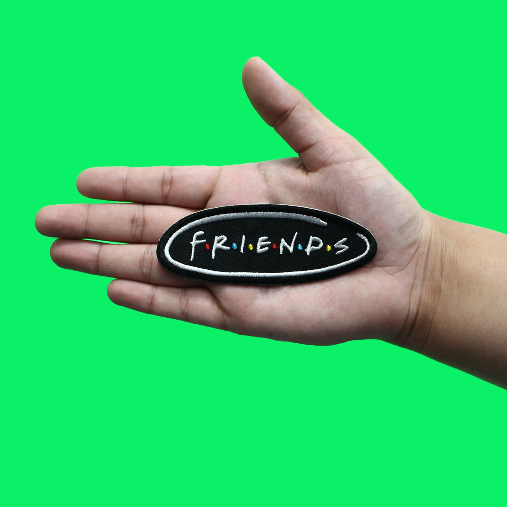 Friends Sitcom Oval Logo Patch 90s Nostalgia TV Embroidered Iron On