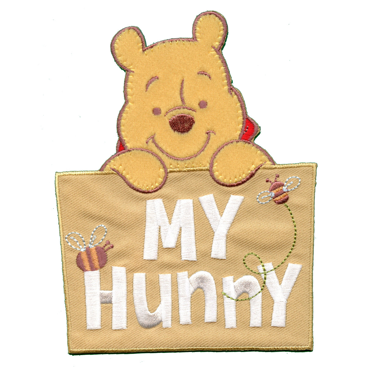 Disney Winnie The Pooh "My Hunny" Embroidered Applique Iron On Patch 