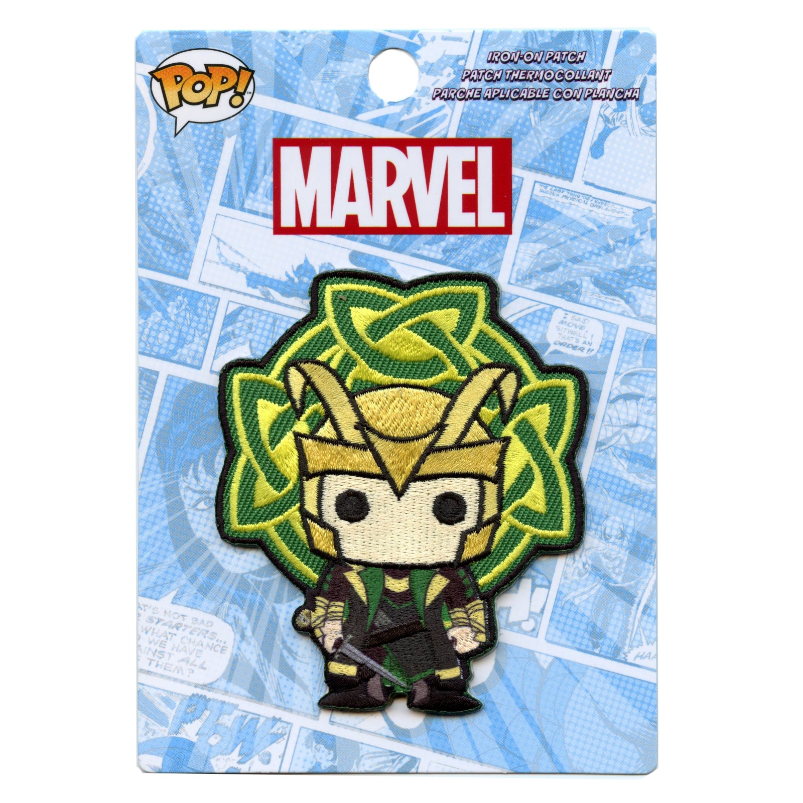 Official Marvel POP Loki Embroidered Iron On Patch 