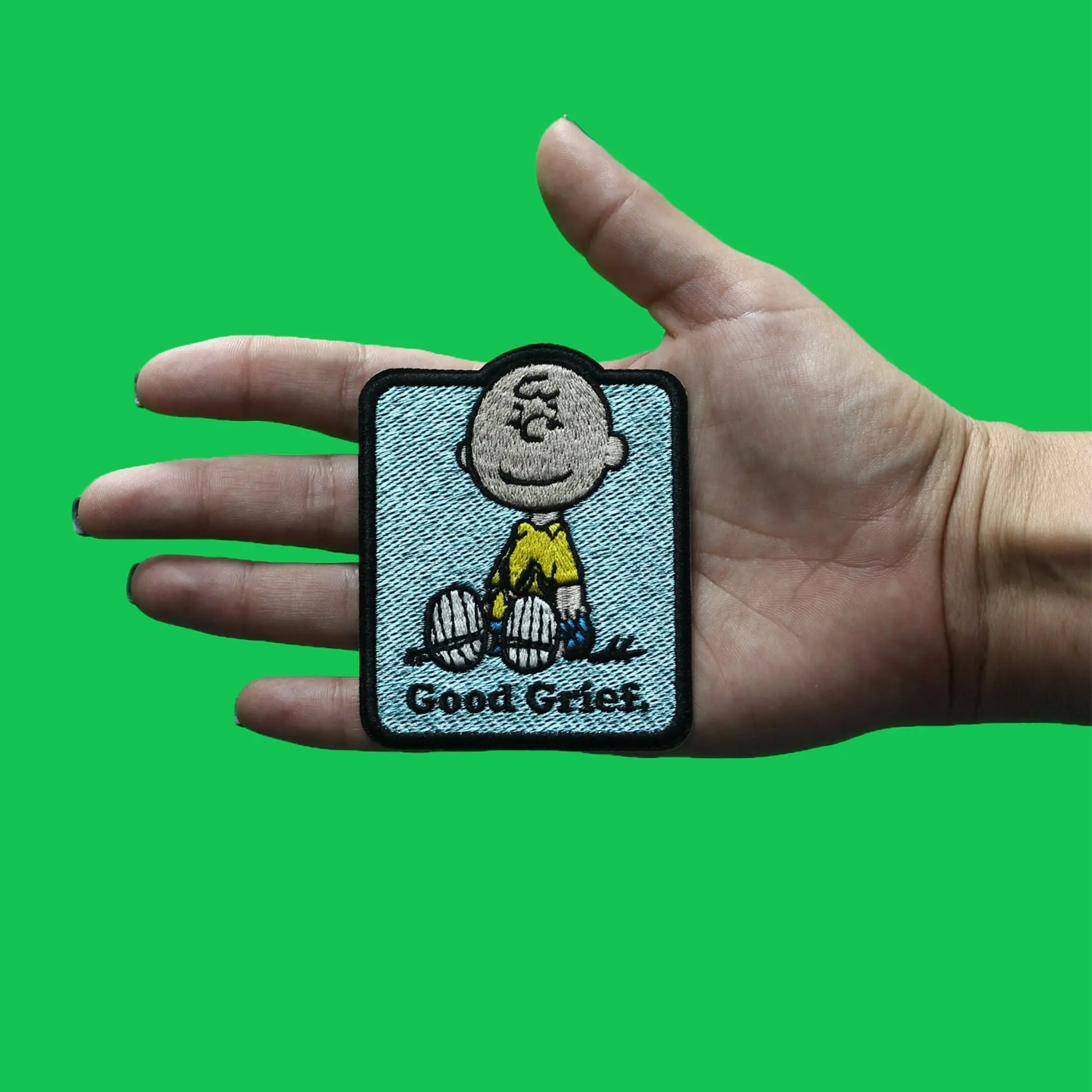 Charlie Brown Good Greif  Patch Peanuts Snoopy Embroidered Iron On