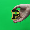 City Of Pittsburgh P Football Jersey Parody Embroidered Iron On Patch 