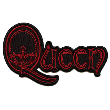 Queen Crown Logo Patch Classic British Rock Band Embroidered Iron On