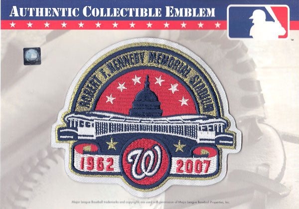 Washington Nationals 'RFK' Robert F. Kennedy Memorial Stadium Patch (2007 White Border Version) 