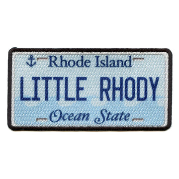 Rhode Island License Plate Patch Little Rhody State Embroidered Iron On