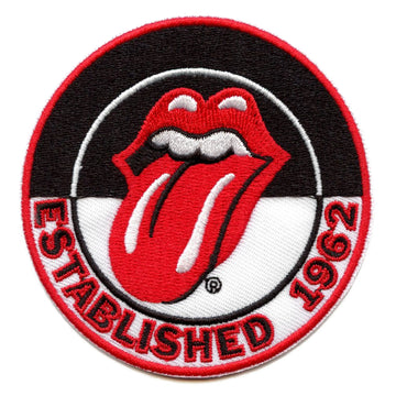 Rolling Stones Round Patch Established In 1962 Mick Jagger Embroidered Iron On