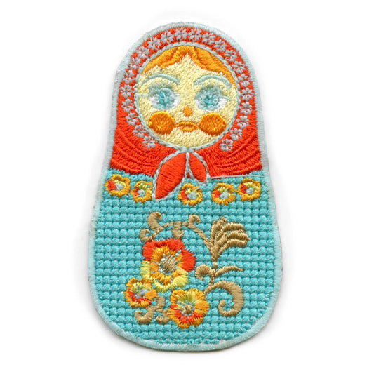 Matryoshka Nesting Doll Patch Russia Toy Games Embroidered Iron On