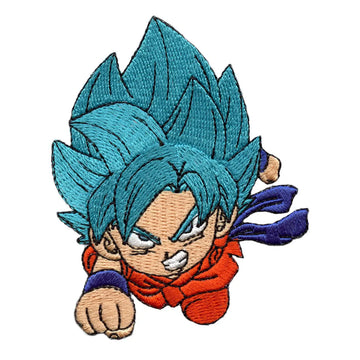 Dragon Ball Super SSGSS Goku Embroidered Patch 