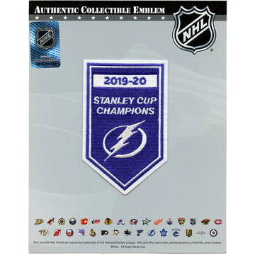 2020 NHL Stanley Cup Final Champions Tampa Bay Lightning Banner Jersey Patch 