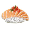 Sake Salmon With Roe Sushi Nigiri Embroidered Iron On Patch 