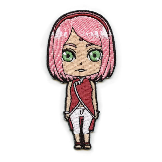 Boruto Sakura Smiling Patch Full Body Pose Embroidered Iron On