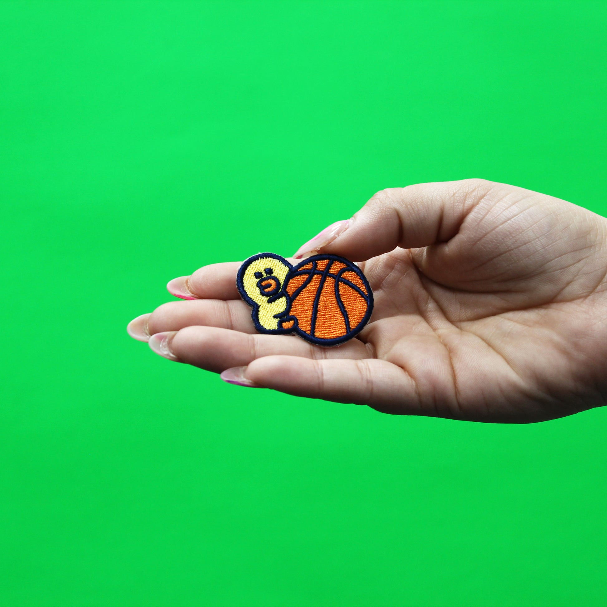 Line Friends Sally Patch Holding A Basketball Embroidered Iron On 