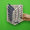 Attack On Titan Anime Freedom Wings Scouting Legion Emblem Embroidered Iron On Patch - LG 