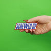 Houston's Screwed Up Chocolate Candy Bar Iron On Patch 