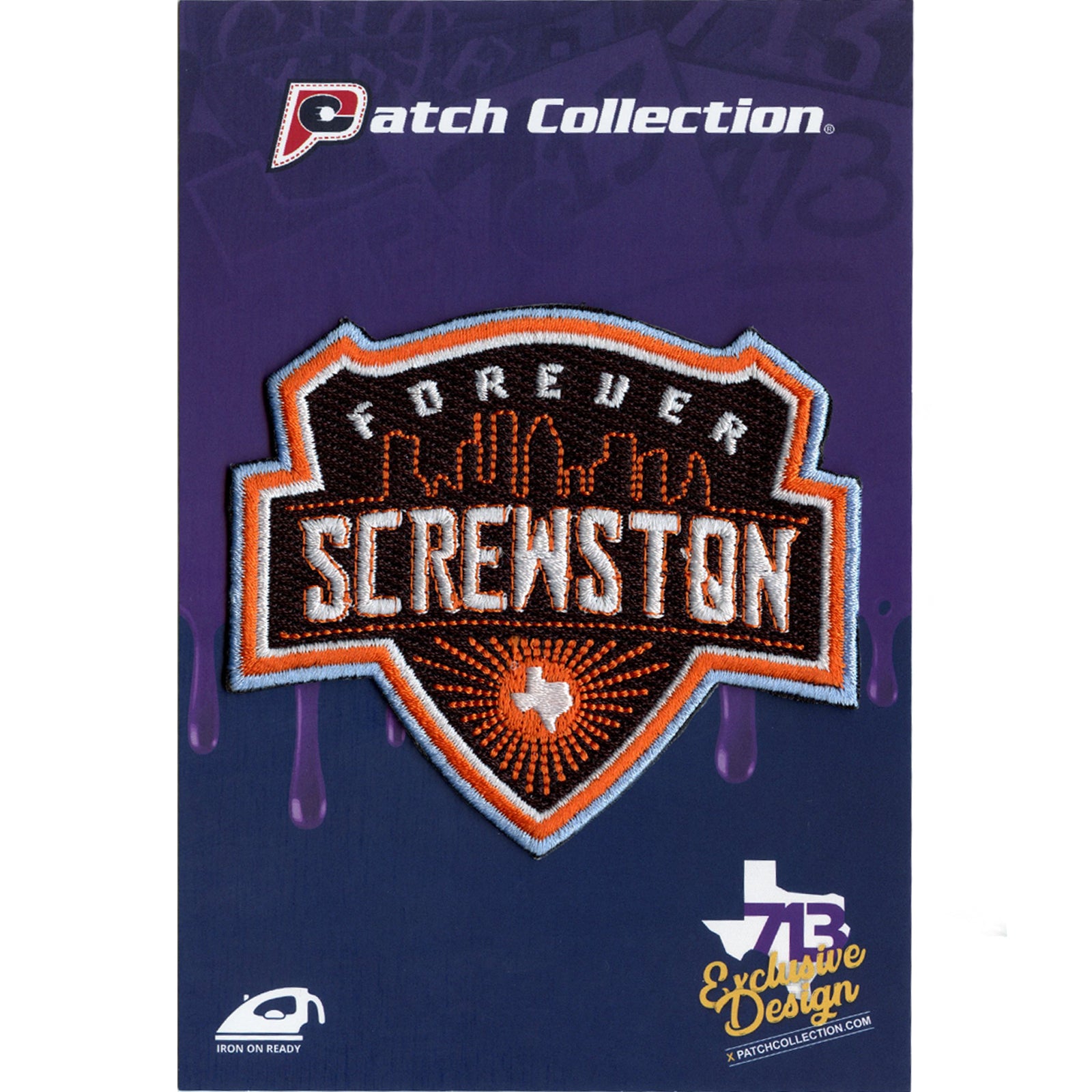 Houston Texas Screwston Soccer Parody Iron On Patch 