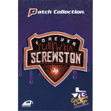 Houston Texas Screwston Soccer Parody Iron On Patch 