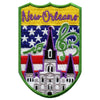 New Orleans USA Shield Iron On Embroidered Patch 